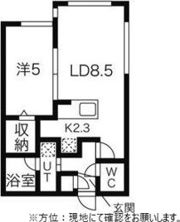 フォレストヒルズAの間取り画像