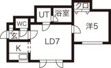 フラップフラットの間取り画像