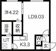 インフィニト平岸一条の間取り画像