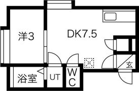 フロンティア宮の沢B棟の間取り画像