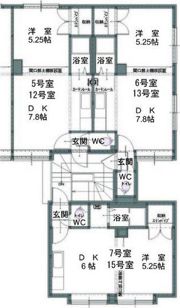 パール1NOVAマンションの間取り画像