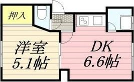 第一辻口荘の間取り画像