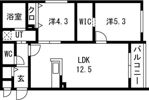 Lien 南郷6（リアン）の間取り画像