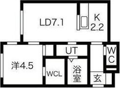 コンフォール発寒の間取り画像