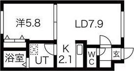 ウイング北14条の間取り画像