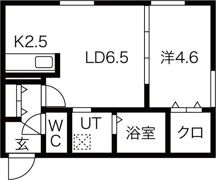 Flandre平岸の間取り画像