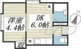 フラット・J麻生B棟の間取り画像