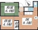 土肥ハイツの間取り画像