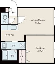 クラリス本郷通の間取り画像