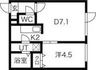 パームヒル南郷IIIの間取り画像