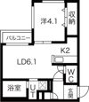 COLORE SHIROISHI （コローレ白石）の間取り画像