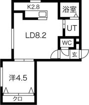シャルム宮の沢の間取り画像