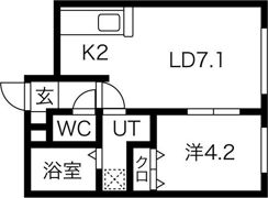Rugger（ラガー）西町の間取り画像
