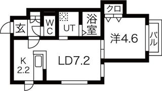 Enchante KOTONI（アンシャンテ琴似）の間取り画像