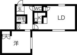 アルファアパル発寒の間取り画像