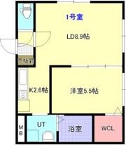 A BOND学園前A棟の間取り画像