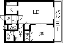 アビタシオン厚別中央の間取り画像