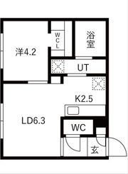 Bell Court東札幌（ベルコート東札幌）の間取り画像