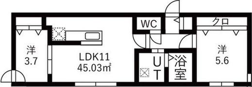 シティグレイス菊水の間取り画像
