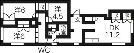 エステートライフ北36条の間取り画像