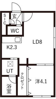 メルヴェーユ麻生の間取り画像