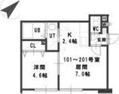 ルミエール本郷通8の間取り画像