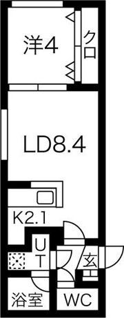 VIVACE 西野（ビバーチェ）の間取り画像