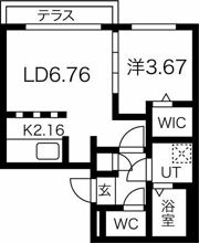 コアハート宮の沢の間取り画像