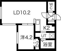 White spanker南郷7丁目（ホワイトスパンカー南郷の間取り画像
