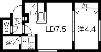 HONU大谷学園前の間取り画像