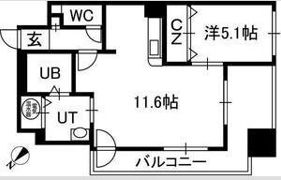 フローラ中の島の間取り画像
