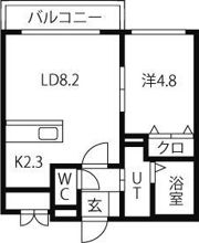 プラシードブルグ琴似の間取り画像