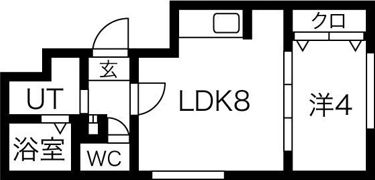フラットJ南郷通の間取り画像