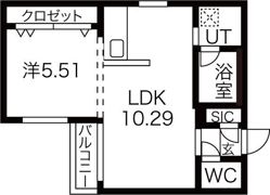 ストークト東区役所前の間取り画像