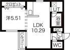 ストークト東区役所前の間取り画像