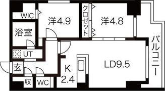 EFFECT YAMAHANAの間取り画像