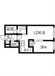 Terrace Awase（テラスアワセ） 仮）南7西9MSの間取り画像