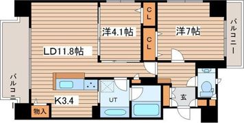 クリオ大通ラ・モードの間取り画像