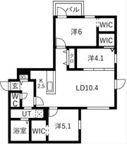 Ts COURT West13（読み:ティーエスコートウェスの間取り画像
