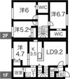 北22条東19丁目テラスハウスの間取り画像