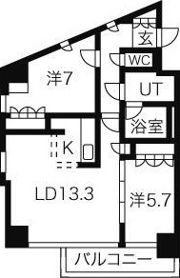 TEADA南6条の間取り画像