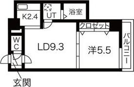 ヒルズ山鼻177の間取り画像