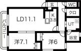 グランフォート伏見の間取り画像