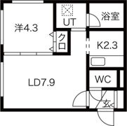 ベルコート南郷の間取り画像