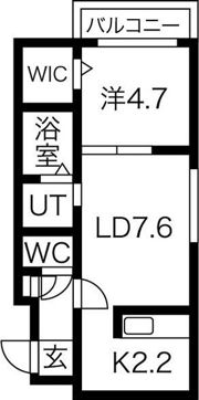 クラヴィス発寒南の間取り画像