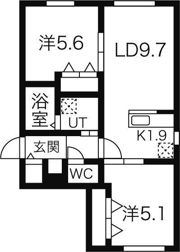 ケイメゾンワンの間取り画像