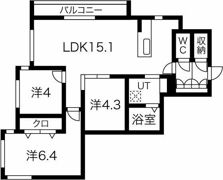 カーサブランの間取り画像