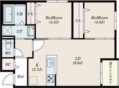 S-RESIDENCE南郷Northの間取り画像