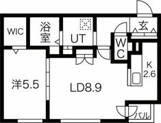 SCHAR大通西の間取り画像