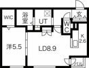 SCHAR大通西の間取り画像